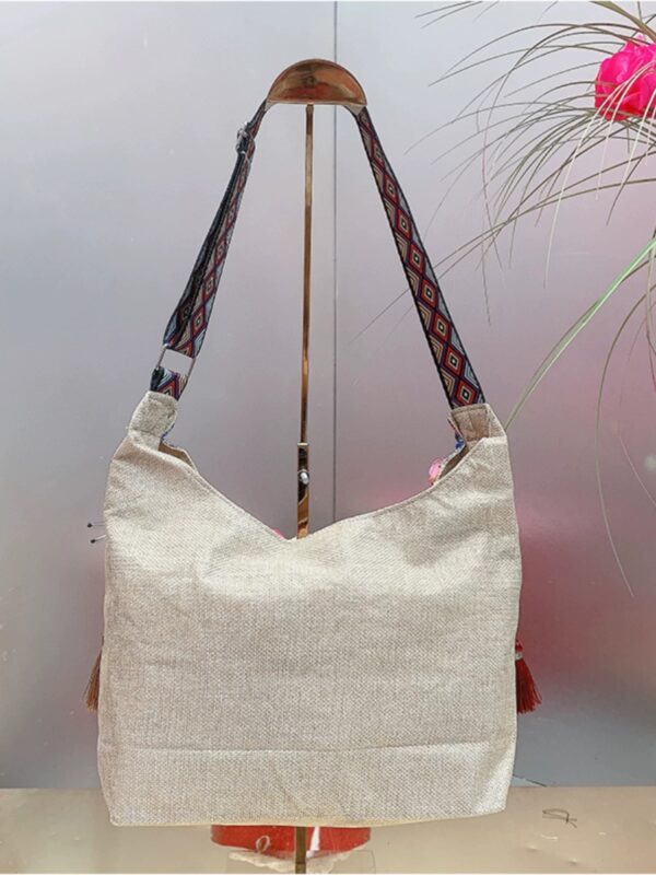 HH4955 3D Colorful Flower Tassel Ethnic Bag - 图片 5